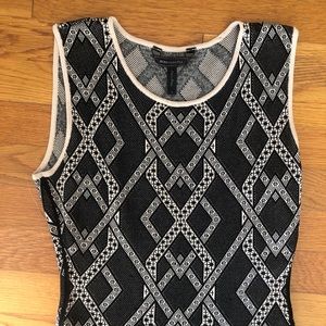 BCBG Knee Length Dress with Pattern